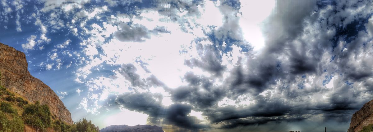 Fotografia del cielo di Roberto Spateri &mdash; Capaci (Palermo), 16 agosto 2014.