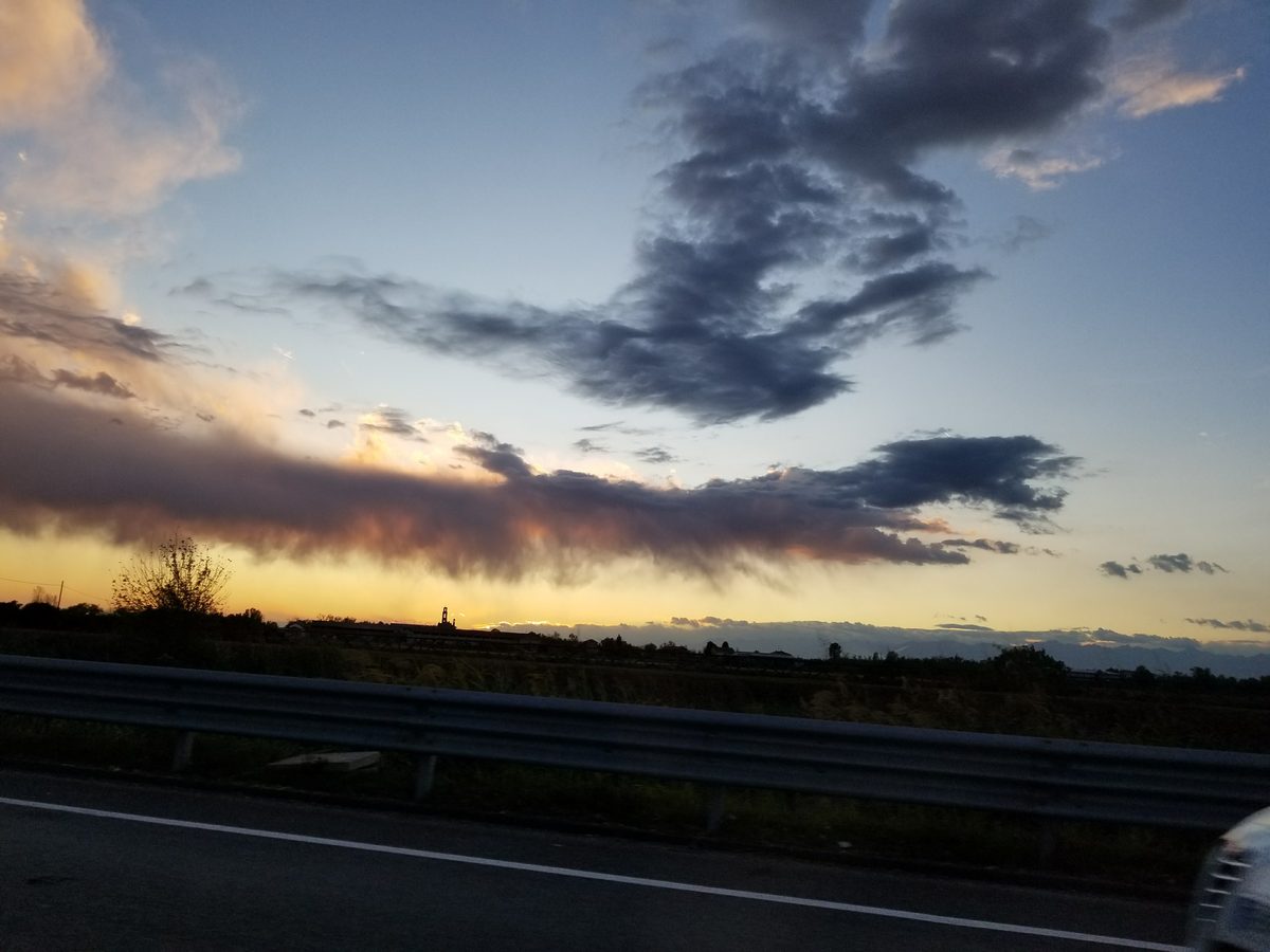 Fotografia del cielo di Roberto Spateri &mdash; Cameri (Novara), 22 ottobre 2017.