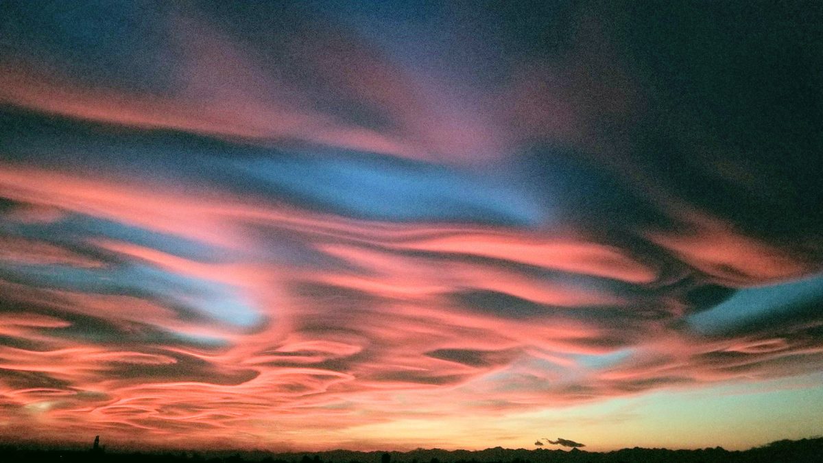 Fotografia del cielo di Roberto Spateri &mdash; Cameri (Novara), 29 ottobre 2017.