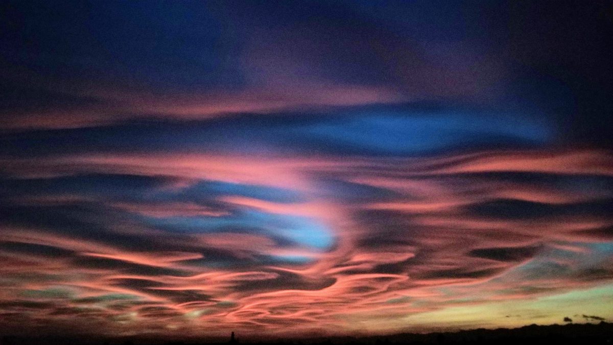 Fotografia del cielo di Roberto Spateri &mdash; Cameri (Novara), 29 ottobre 2017.