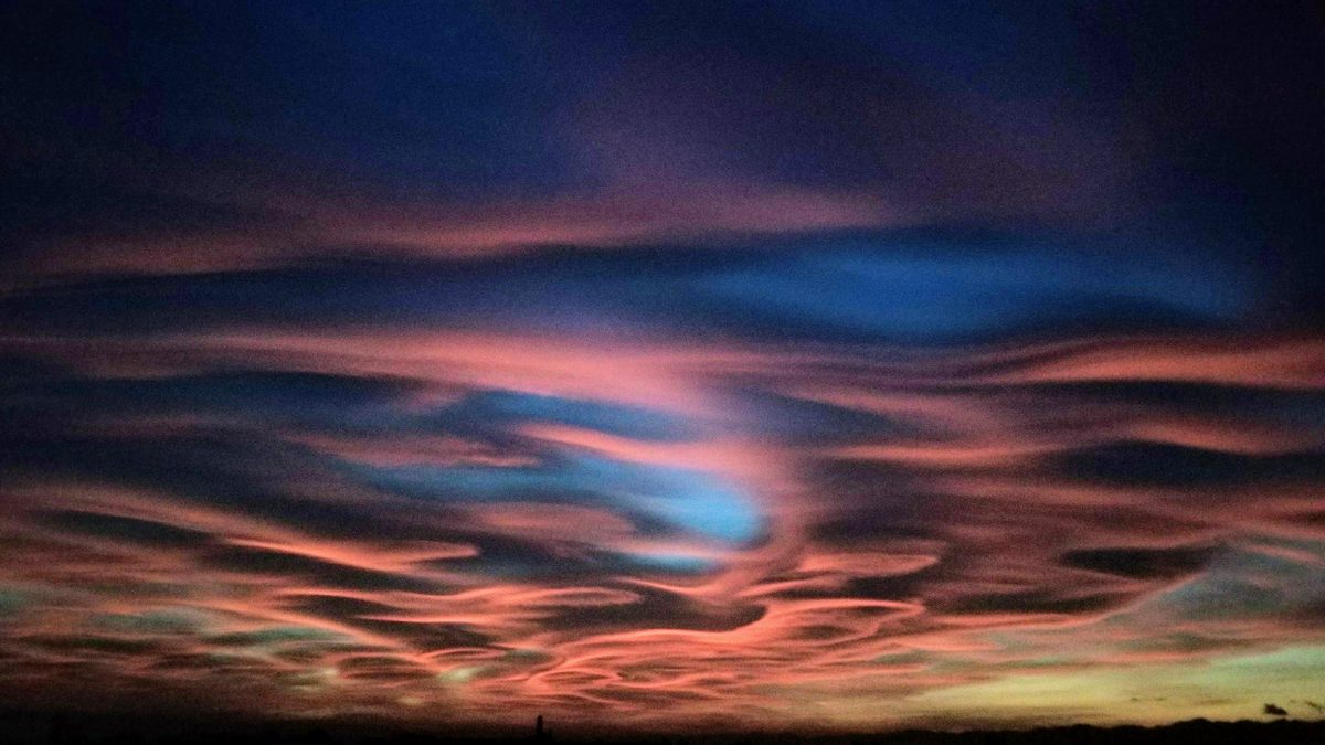 Fotografia del cielo di Roberto Spateri &mdash; Cameri (Novara), 29 ottobre 2017.