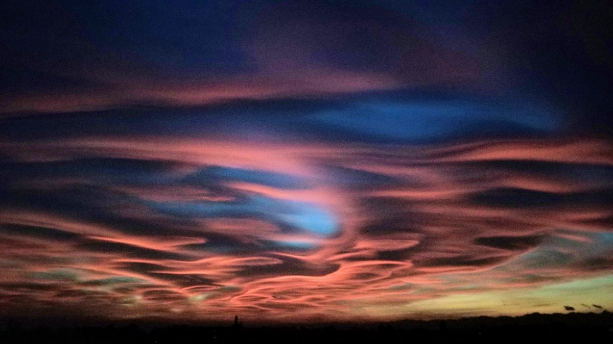 Fotografia del cielo di Roberto Spateri &mdash; Cameri (Novara), 29 ottobre 2017.