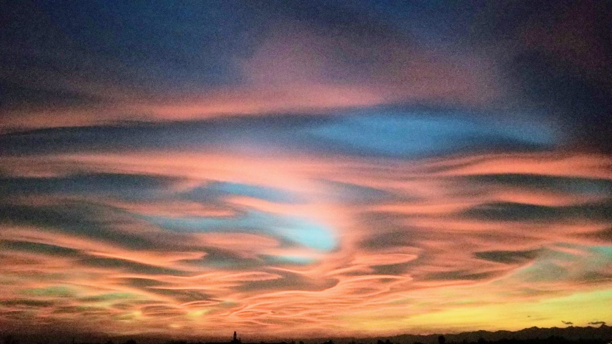 Fotografia del cielo di Roberto Spateri &mdash; Cameri (Novara), 29 ottobre 2017.