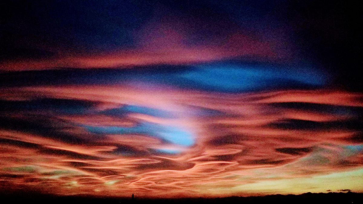 Fotografia del cielo di Roberto Spateri &mdash; Cameri (Novara), 29 ottobre 2017.