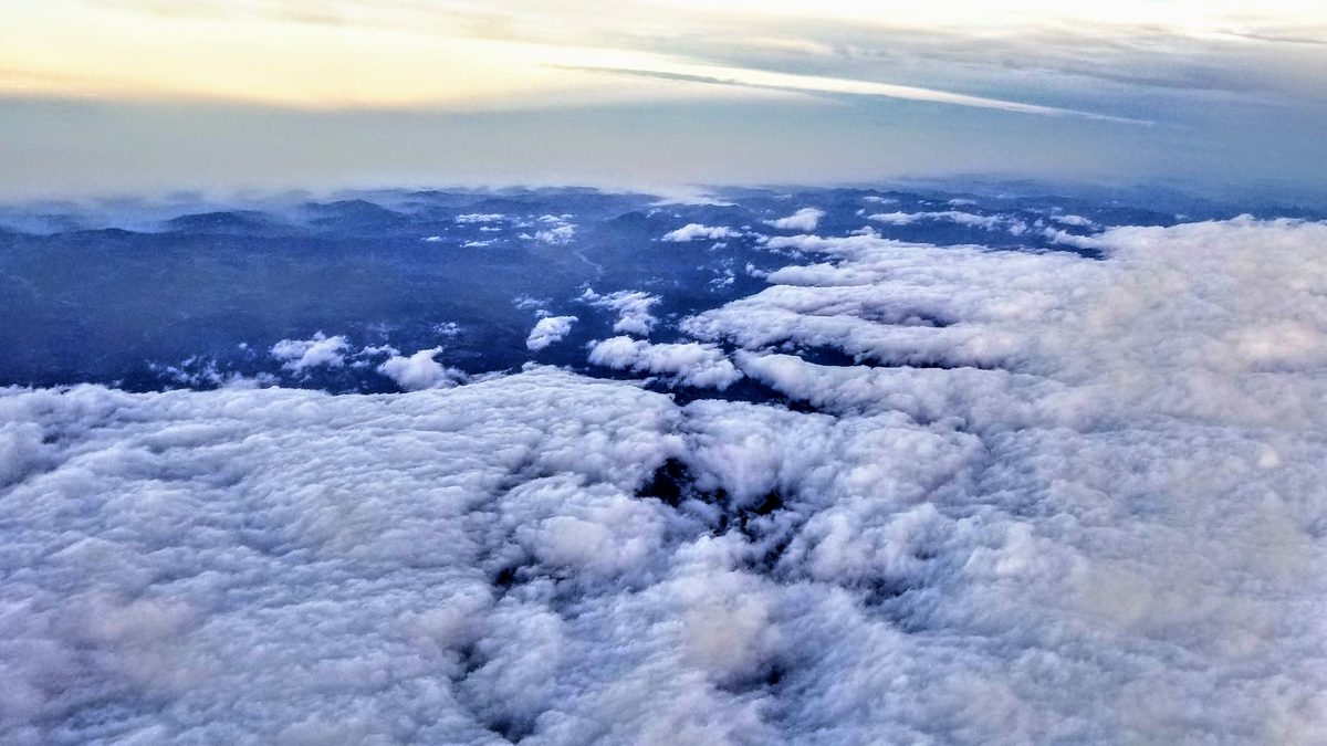 Fotografia del cielo di Roberto Spateri &mdash; Favale di Malvaro (Genova), 8 gennaio 2019.