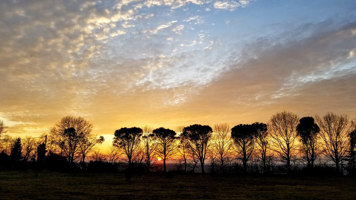 Fotografia del cielo di Roberto Spateri &mdash; Lonate Pozzolo (Varese), 24 febbraio 2019.