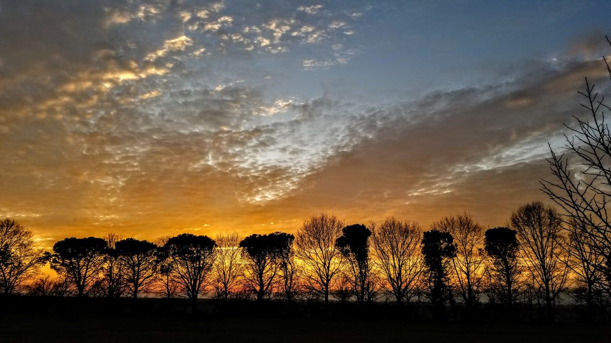 Fotografia del cielo di Roberto Spateri &mdash; Lonate Pozzolo (Varese), 24 febbraio 2019.