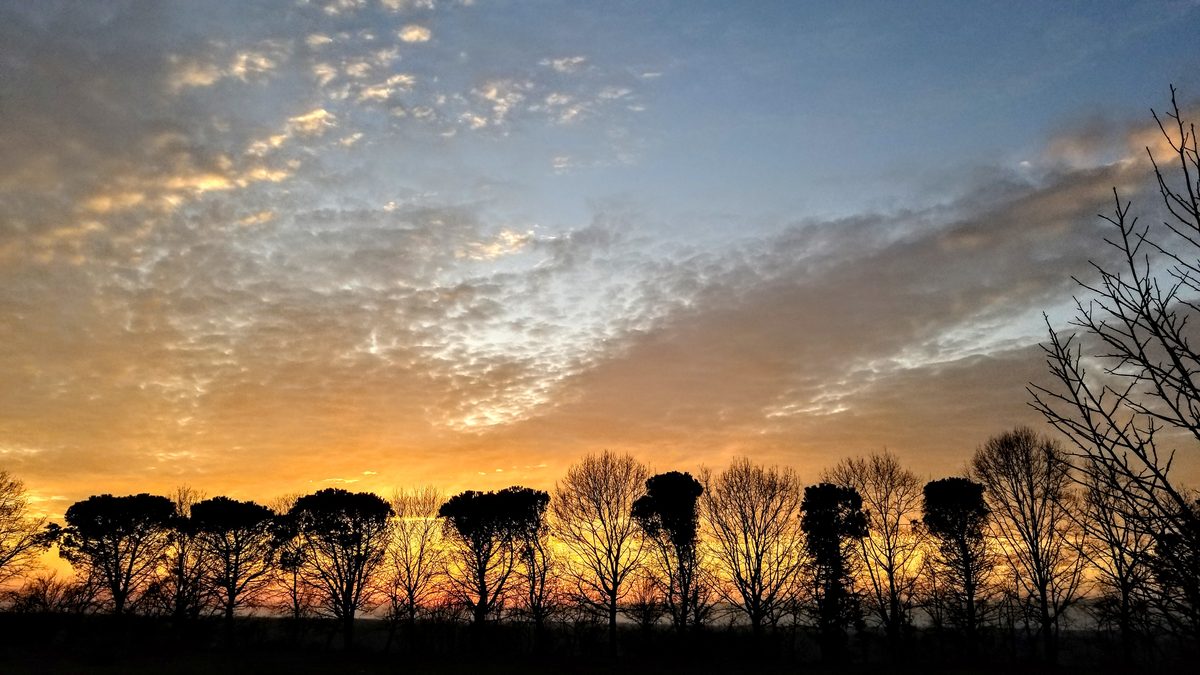 Fotografia del cielo di Roberto Spateri &mdash; Lonate Pozzolo (Varese), 24 febbraio 2019.
