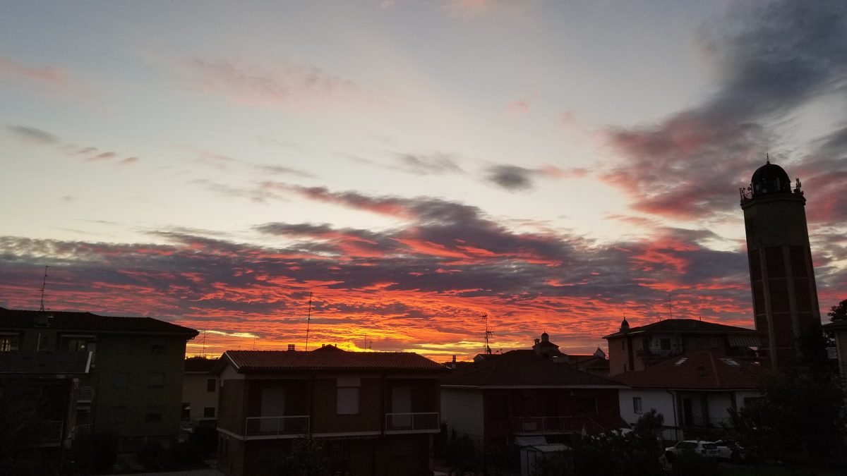 Fotografia del cielo di Roberto Spateri &mdash; Cameri (Novara), 29 settembre 2020.