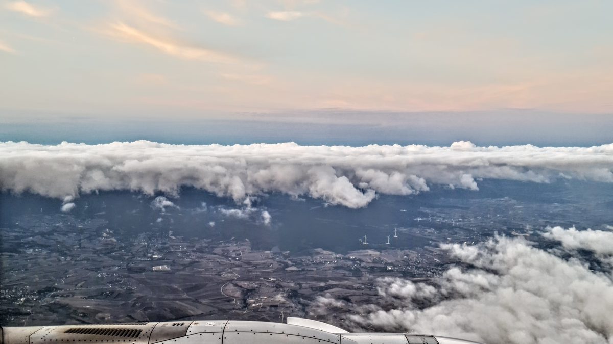 Fotografia del cielo di Roberto Spateri &mdash; In volo sulla Turchia, 13 ottobre 2022.