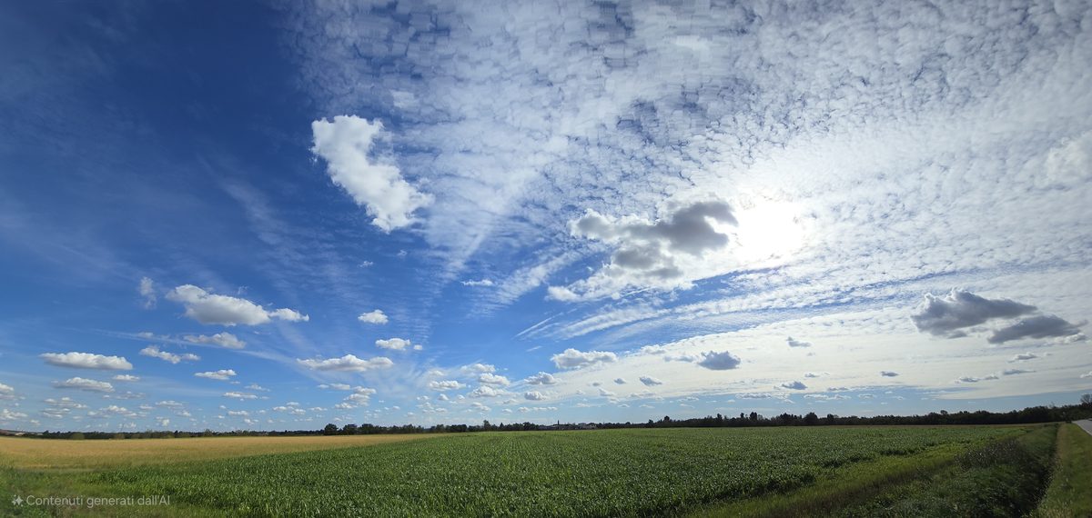 Fotografia del cielo di Roberto Spateri &mdash; Caltignaga (Novara), 29 settembre 2024.