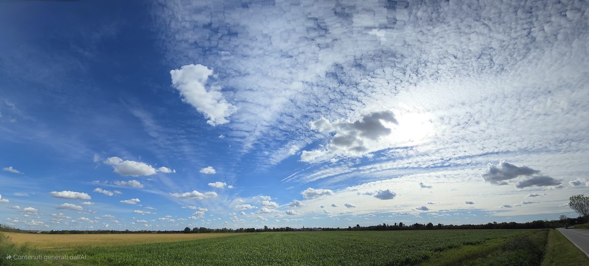 Fotografia del cielo di Roberto Spateri &mdash; Caltignaga (Novara), 29 settembre 2024.